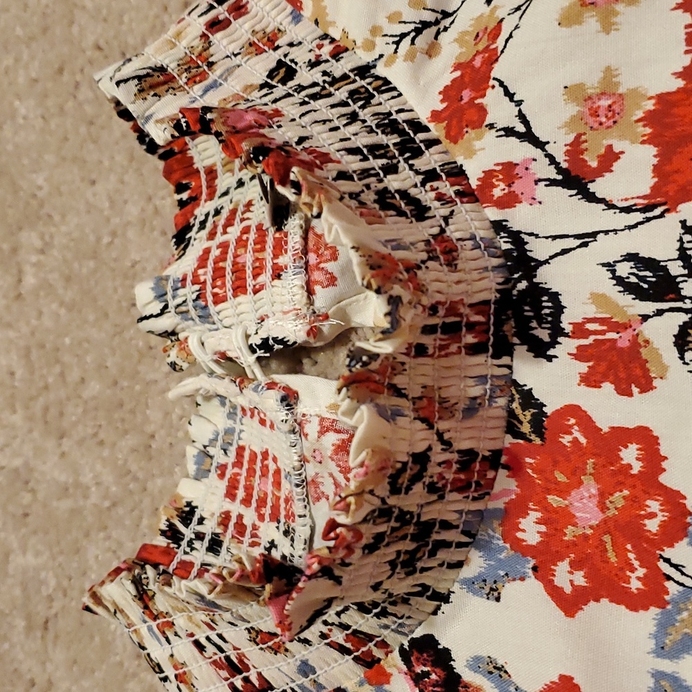 Loft Women's Short Sleeve Blouse Size Large - Picture 5 of 9